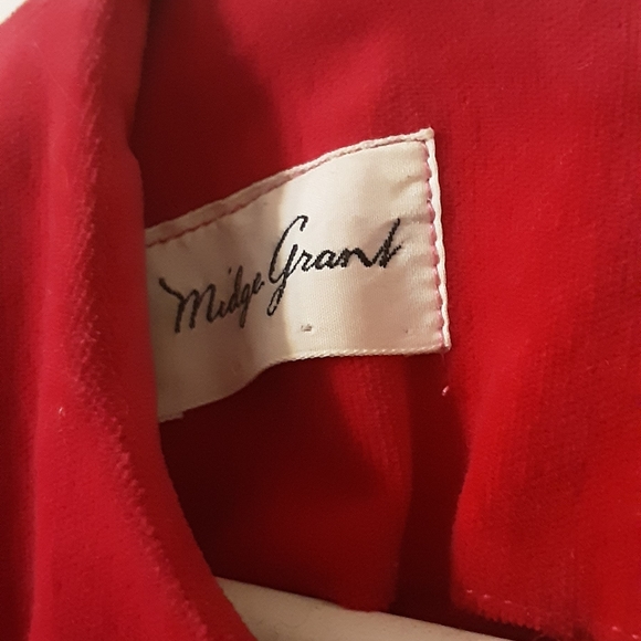 1960's brocaded velvet Midge Grand wiggle dress - Picture 10 of 13